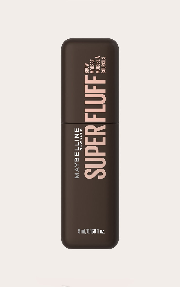 MAYBELLINE New York Superfluff Brow Mousse, 262 Black Brown, 0.17 oz