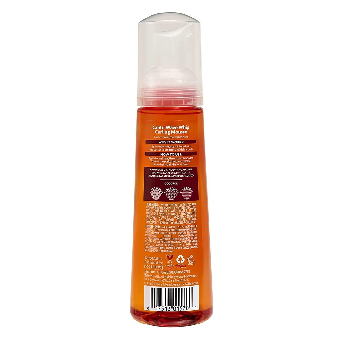 Cantu Shea Butter Wave Whip Curling Mousse 8.4oz