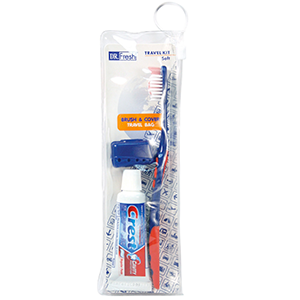DR. Fresh Toothbrush Mouthwash and Toothpaste Travel Kit