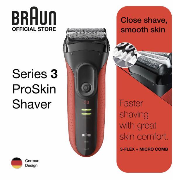 Braun Shaver Series 3 Pro Skin 3040S Close/Gentle Wet & Dry