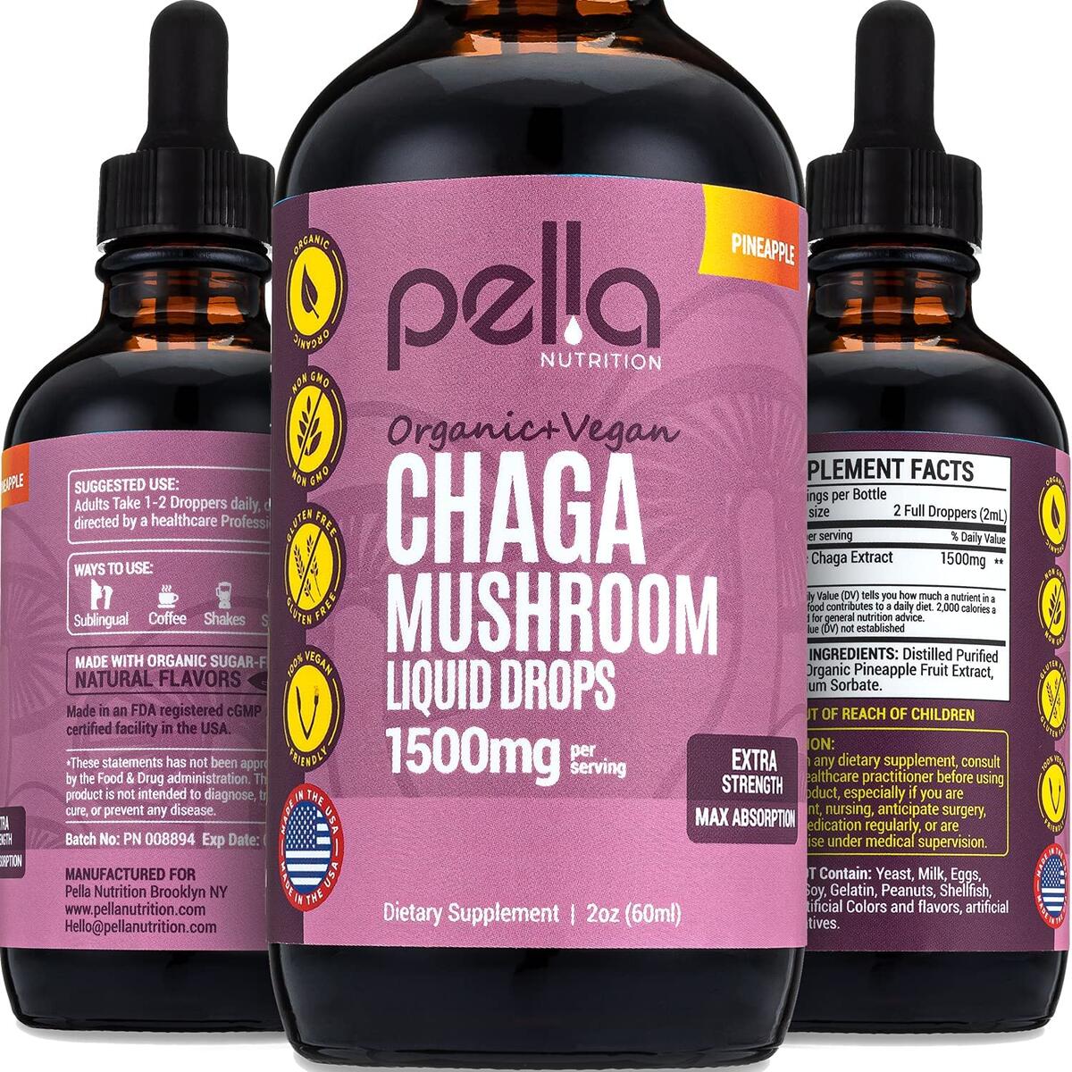 NATURE'S ANSWER CHAGA,MUSH EXTRACT,AF