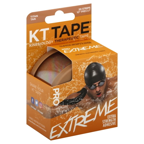 KT TAPE DL 20CT EXTREME PRO BLCK 8PC C/S