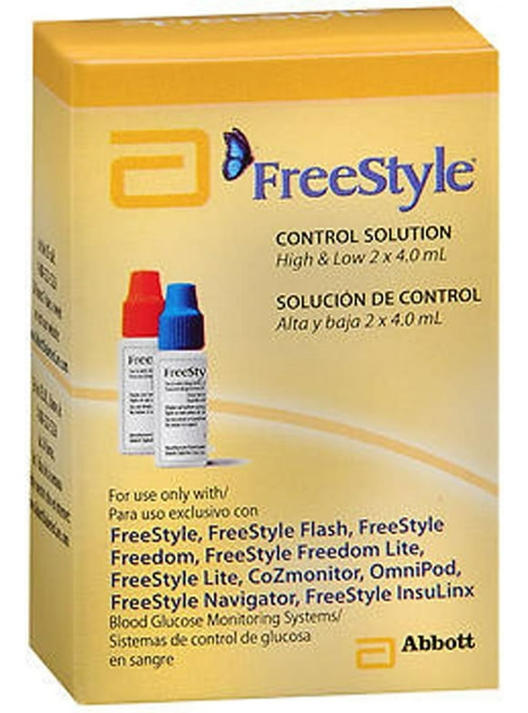 FREESTYLE CONTROL SOLUT HIGH/LOW 2X4ML