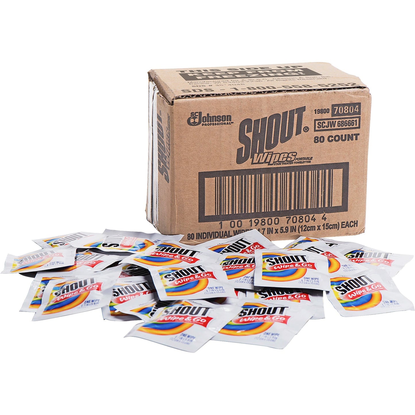 SHOUT WIPES PA 12X12EA