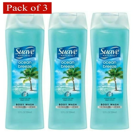SUAVE NATURALS BODY WASH OCEAN BREZ 15OZ