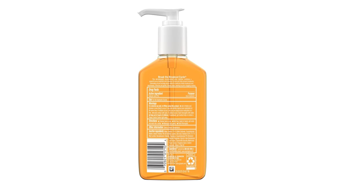 NEUTROGENA O/F ACNE WASH CLEAN CRM 6.7OZ