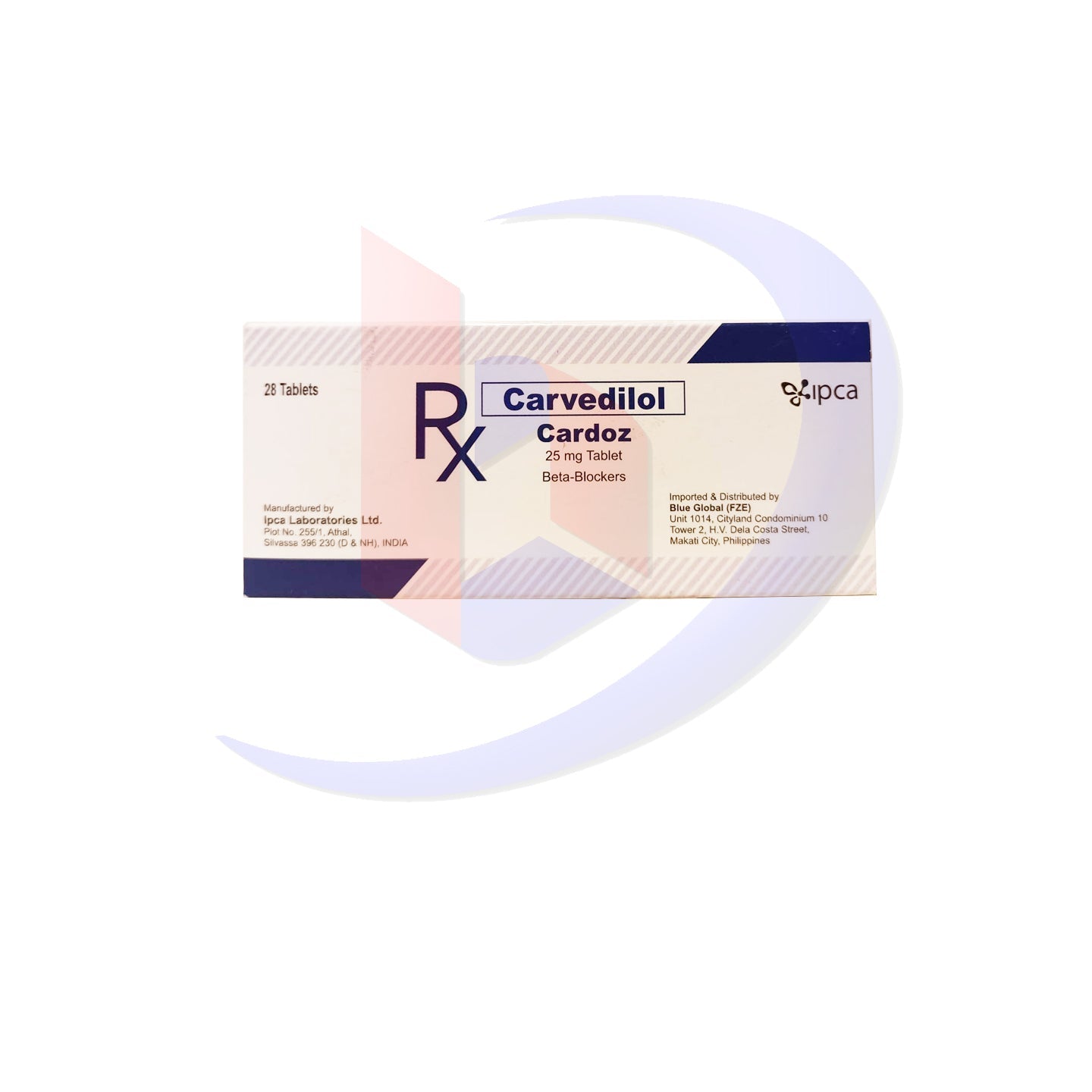 CARVEDILOL TB 25MG 10X10UD