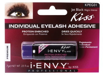 Kiss I Envy Individual Eyelash Adhesive Jet Black 01 0.25oz