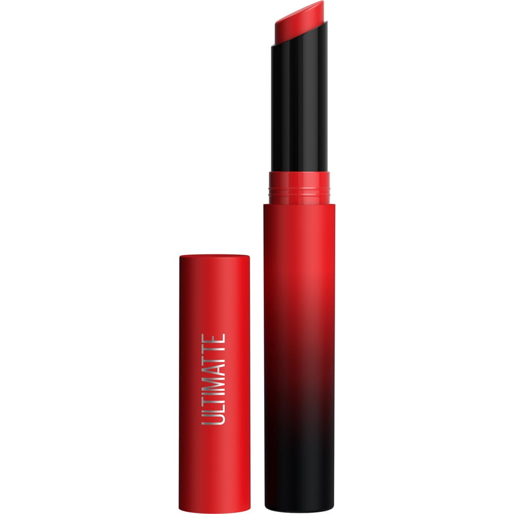 MAYBELLINE New York Color Sensational Ultimatte Slim Lipstick Makeup, 199 More Ruby