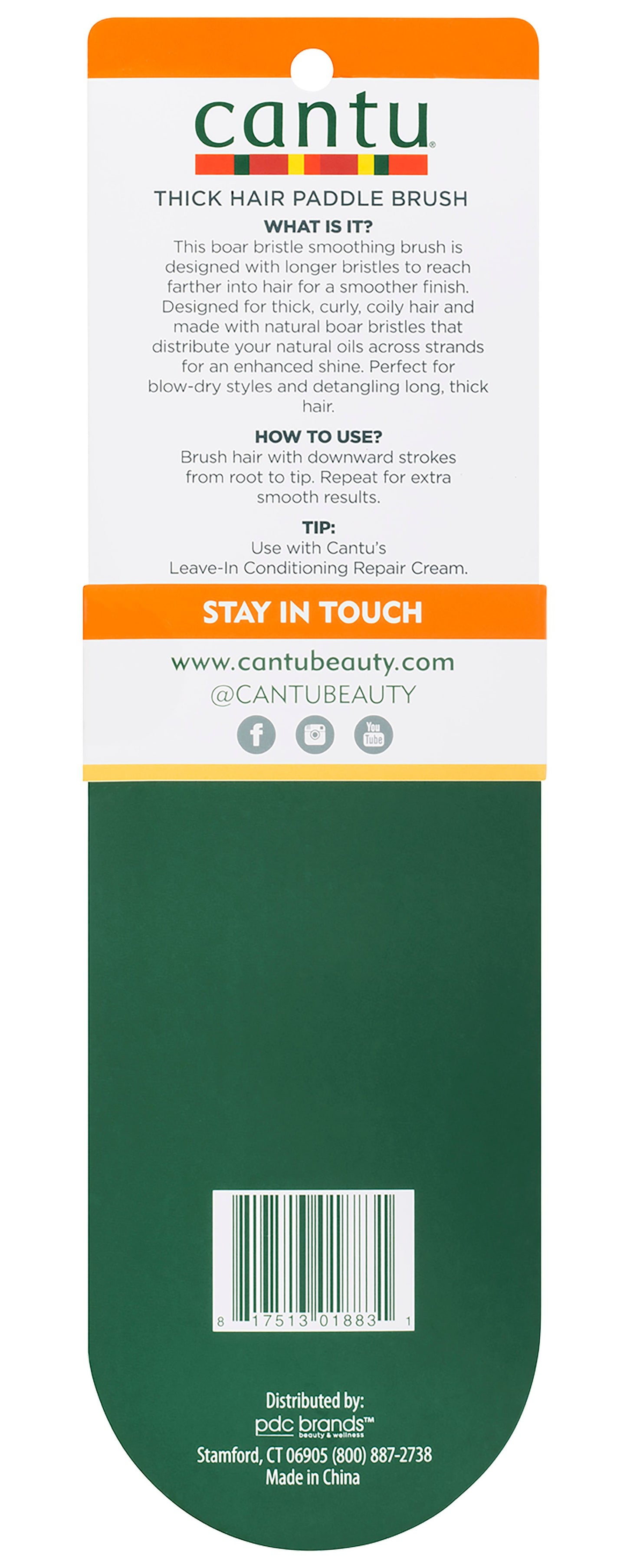 CANTU THICK BOAR PADDLE BRUSH