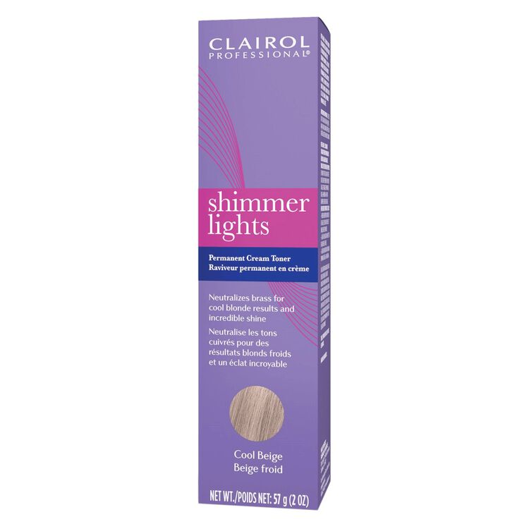 Clairol Shimmer Lights Perm Cream Toner Cool Beige 2oz