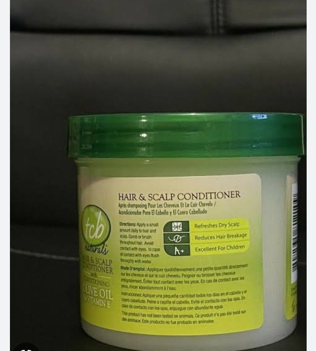 Tcb Naturals Conditioner H&S Olive Oil & Vit-E Jar 10oz