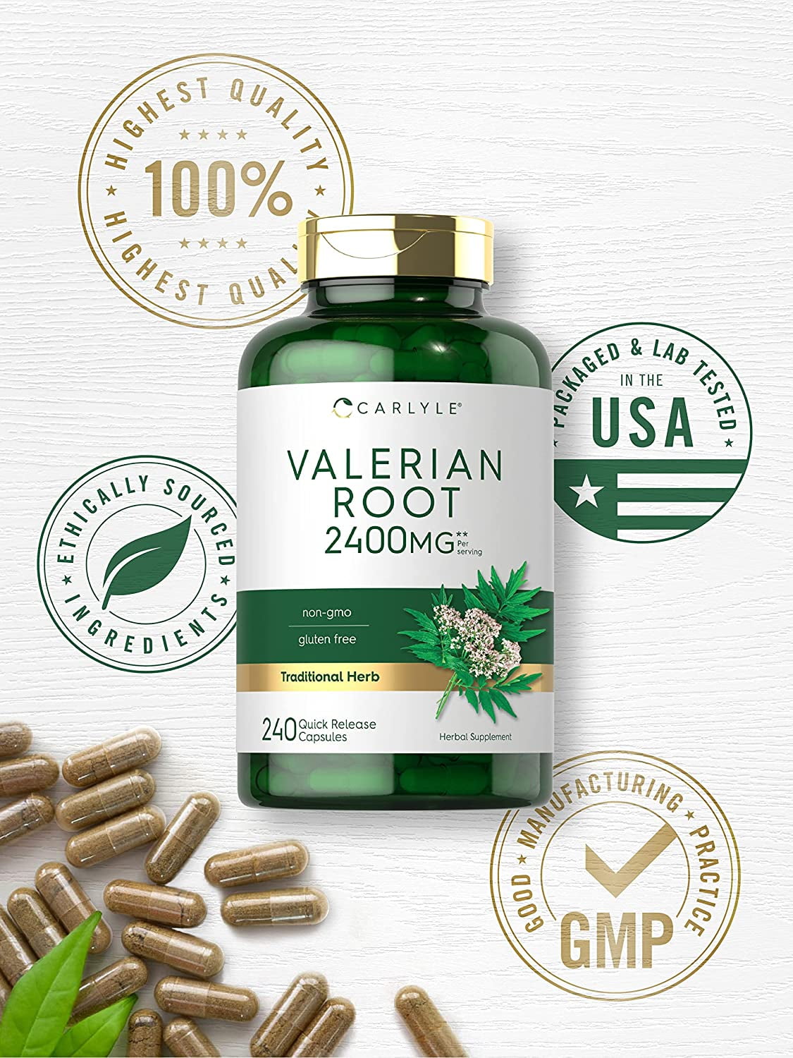 VALERIAN ROOT 450MG CAPS 60CT MINDML