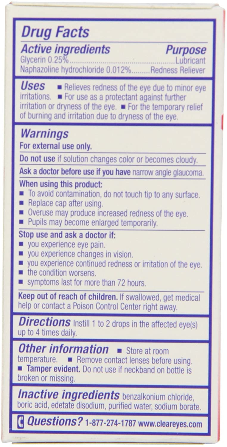 Clear Eyes Eye Drops, 0.2 oz