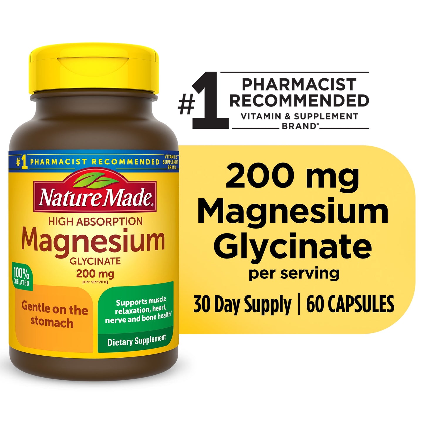 NT MAGNESIUM GLY CP 100MG 60 G/F