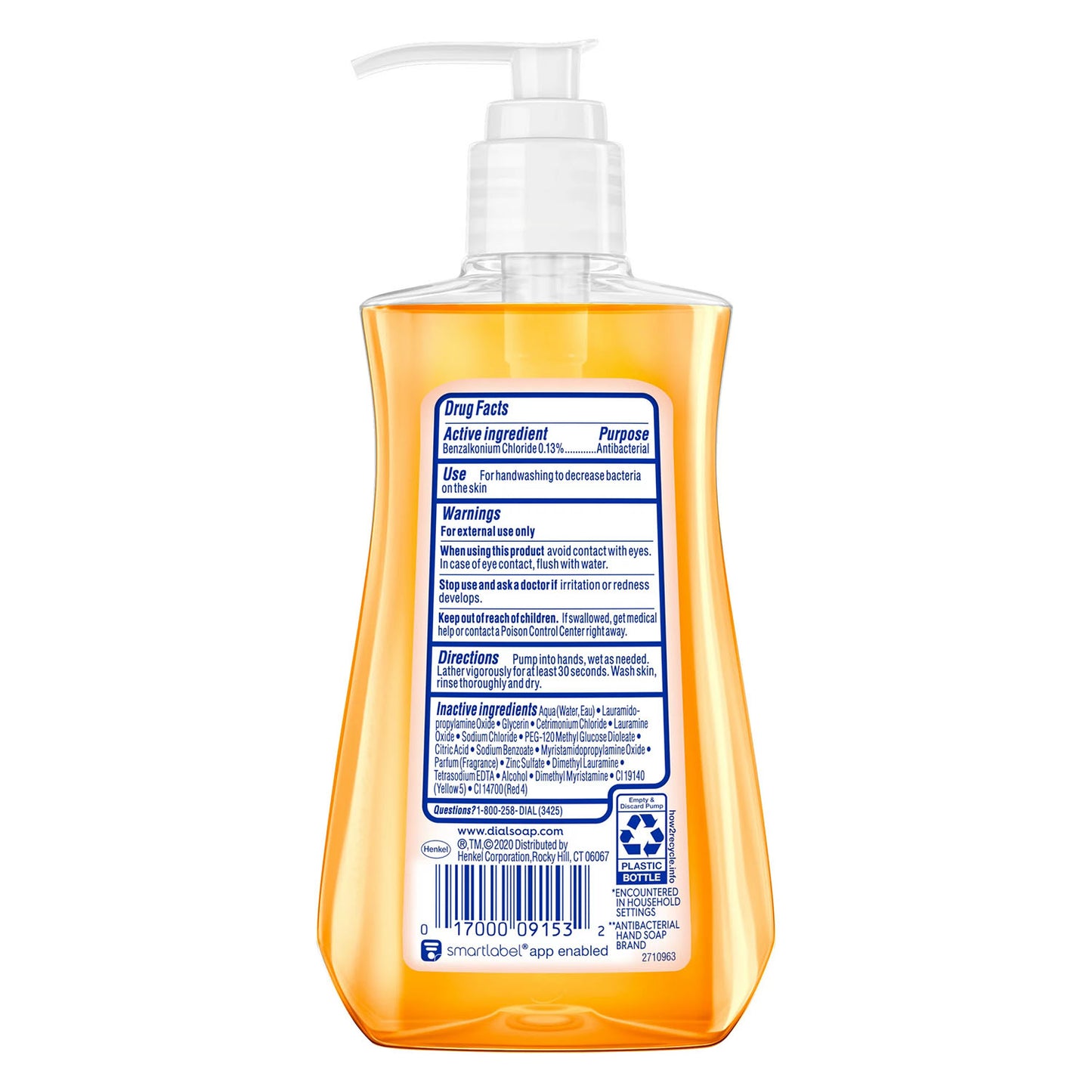Dial Liquid Soap Anti-Bacteria Gold 7.5oz Pump