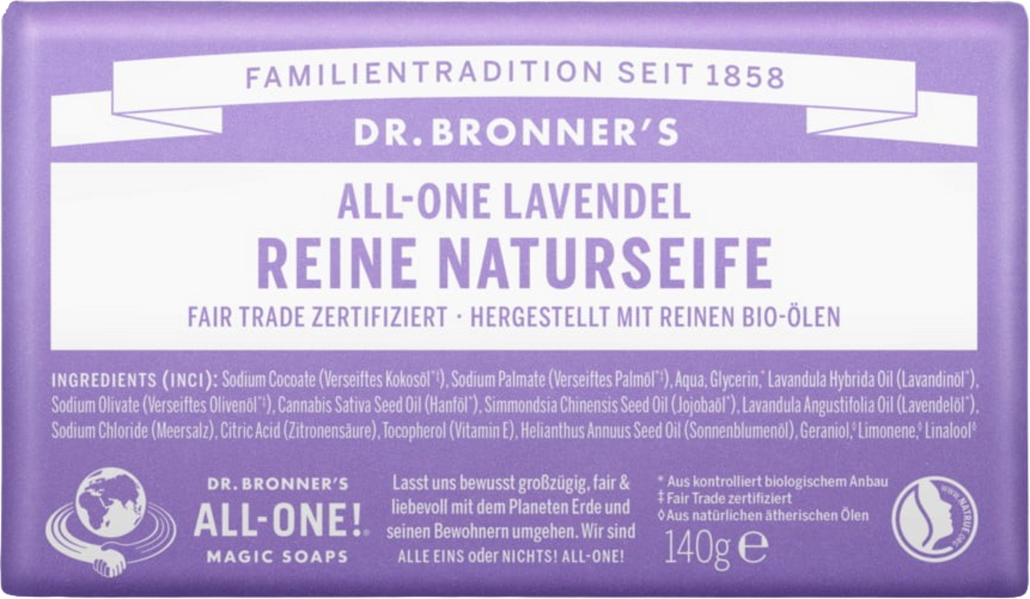 Dr. Bronners Bar Lavender 5oz Soap