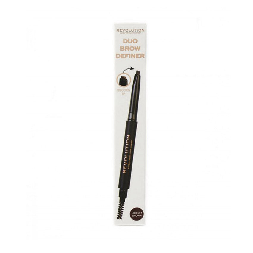 REVOLUTION Duo Brow Definer Pencil - Medium Brown, 0.008 oz