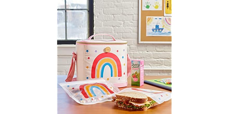 FIT & FRESH LUNCH BAG,LAVENDER CATS