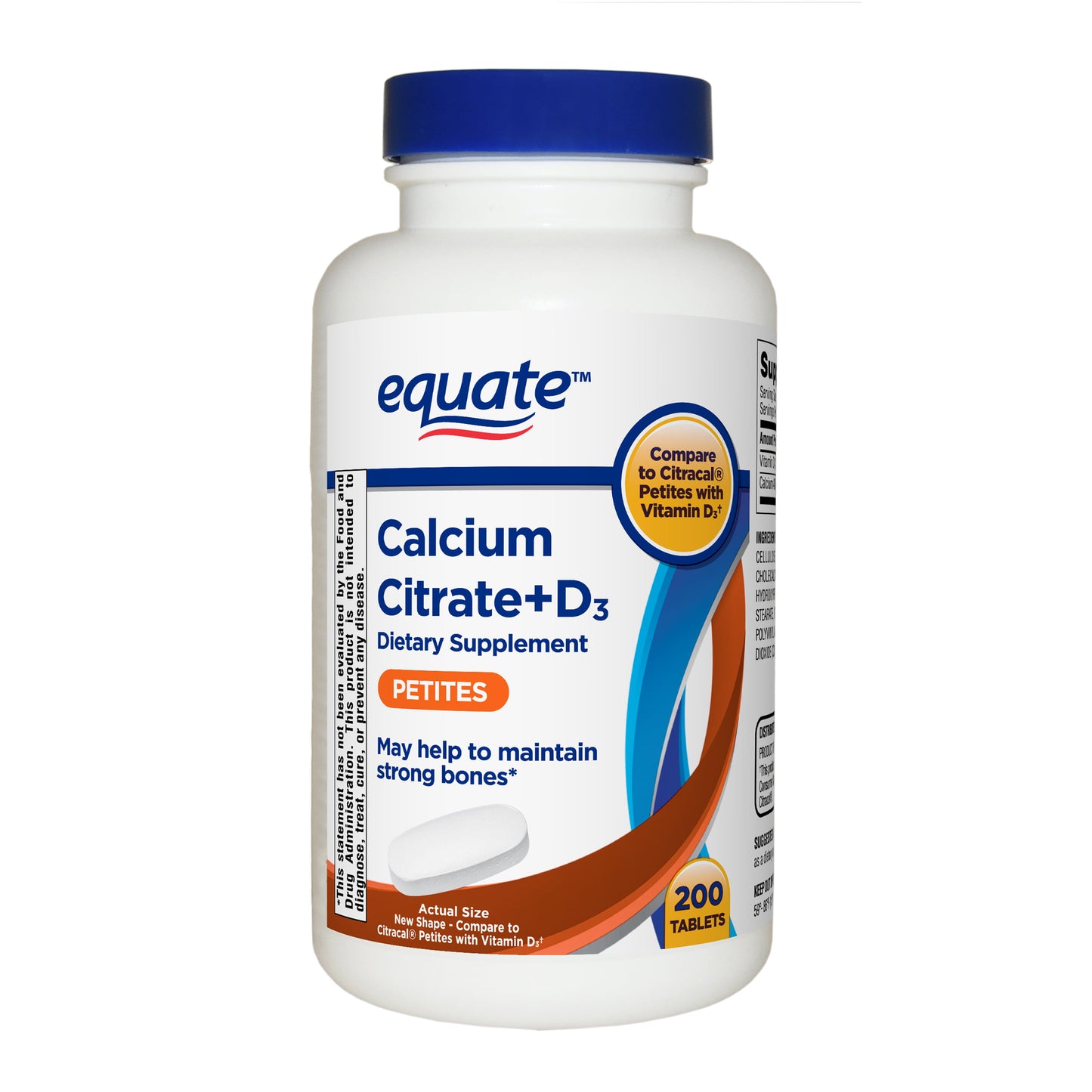 CALCET PETITE DUAL CALCIUM D3 TAB 100CT