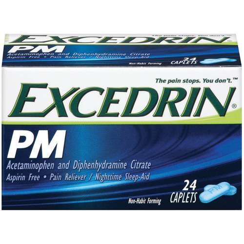 EXCEDRIN PM TRIPLE ACTION CAPLET 100CT