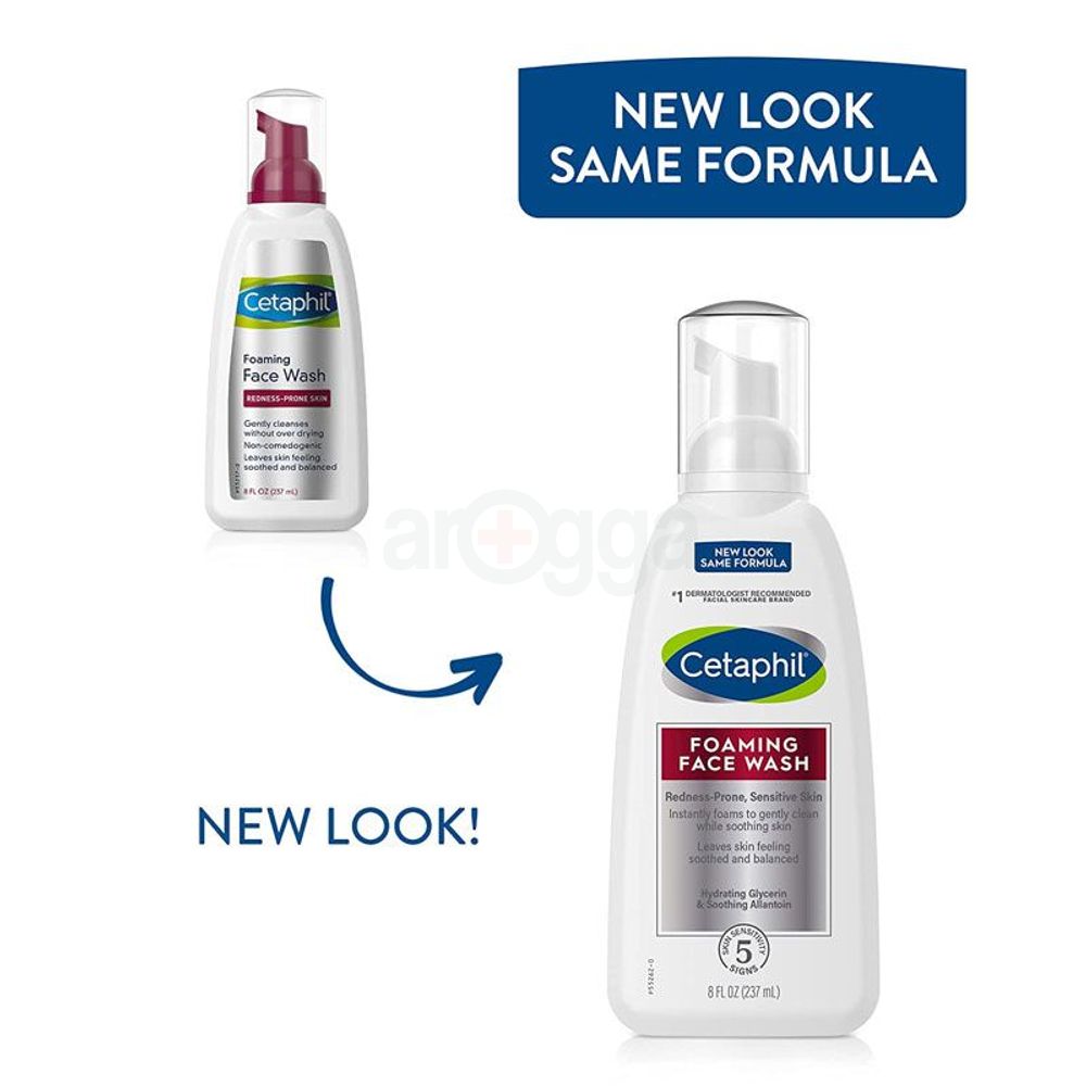Cetaphil Foaming Face Wash 8oz Redness-Prone Sensitive Skin