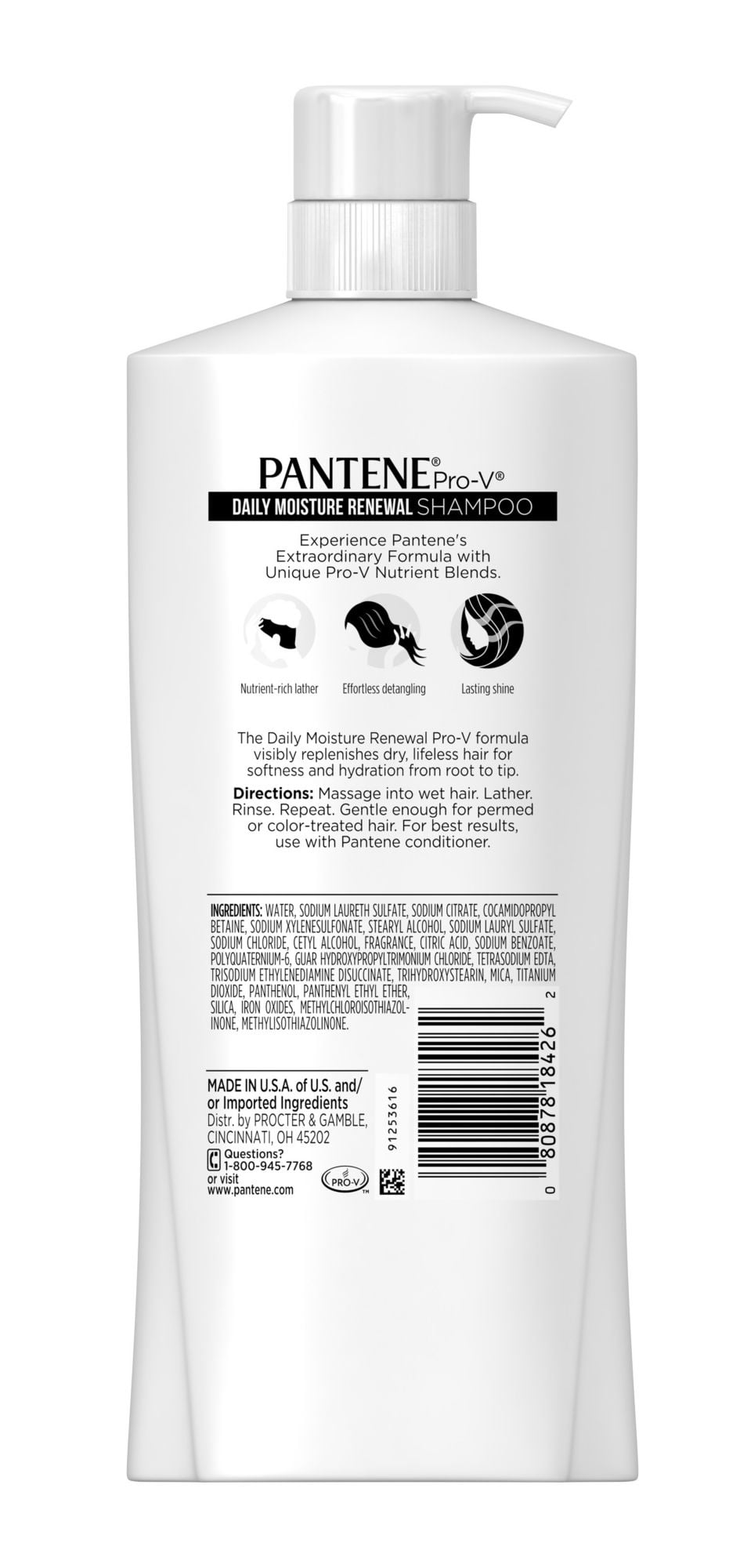 Pantene Pro-V Daily Moisture Renewal Shampoo, 3.38 oz