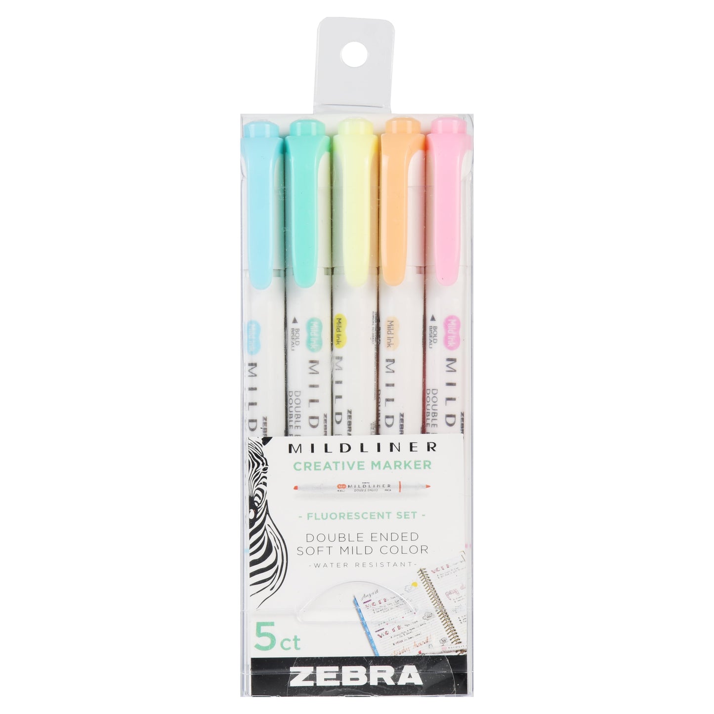 Zebra Mildliner Double Ended Creative Marker - Dark Blue