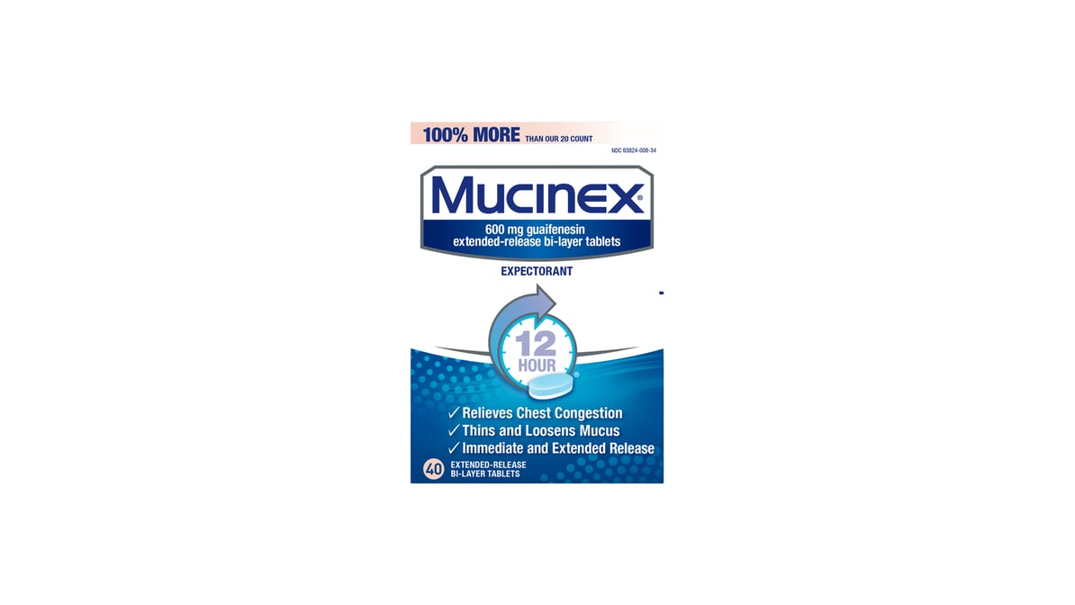 MUCINEX TB 600MG 40 ER BPK