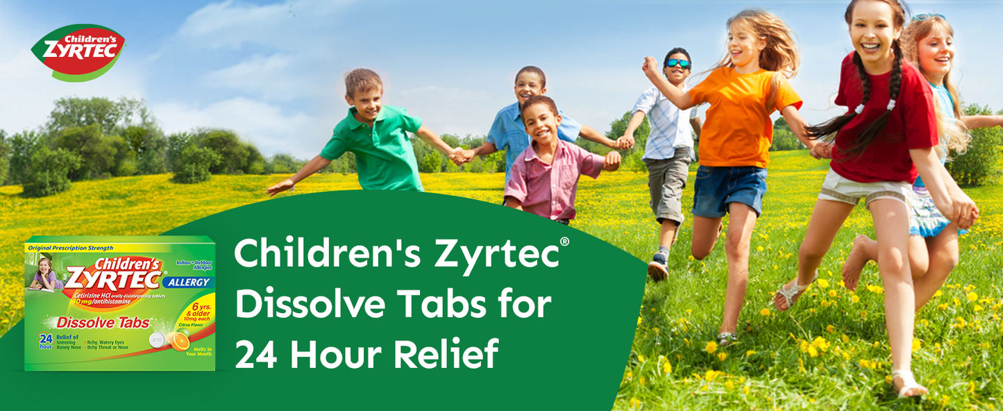 ZYRTEC OTC CHILD DISSOLV TAB CITRUS 12CT