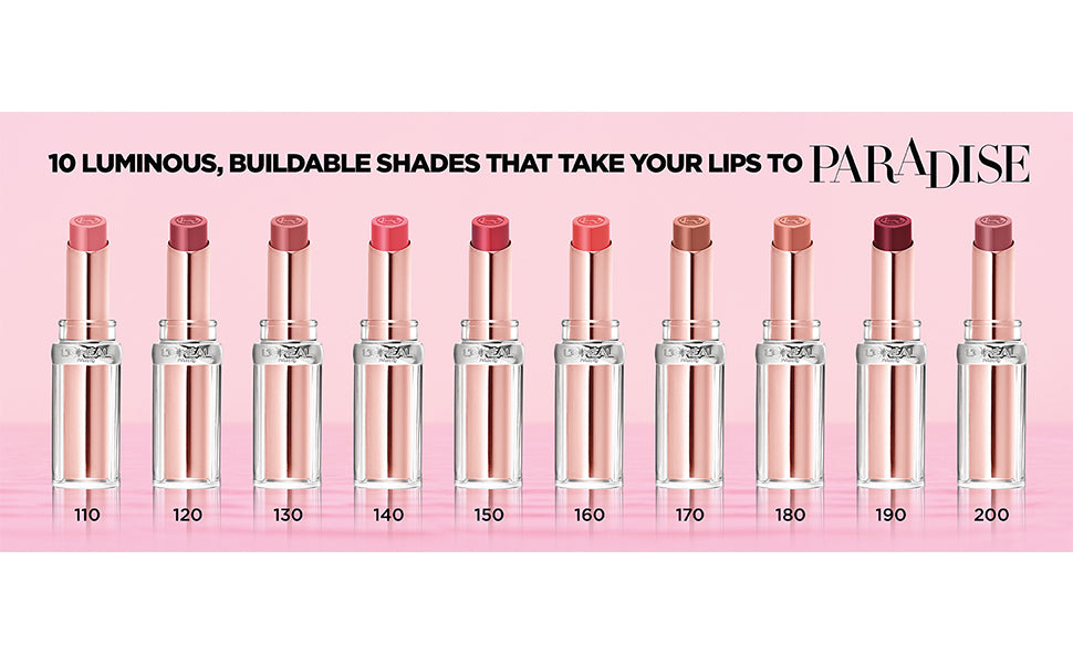 L'ORÉAL PARIS Glow Paradise Balm-in-Lipstick with Pomegranate Extract, 160 Cherry Wonderland, 0.1 oz