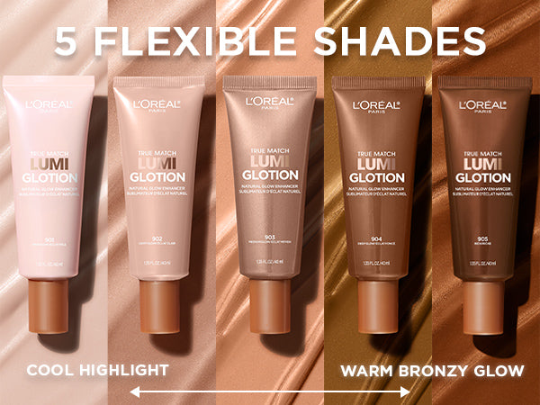 L'ORÉAL PARIS True Match Lumi Glotion Natural Glow Enhancer, 902 Light Glow, 1.35 fl oz