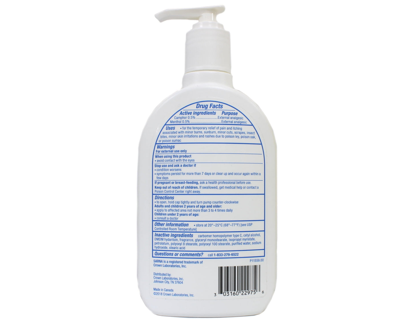 SARNA LOTION ORIGINAL 7.5OZ