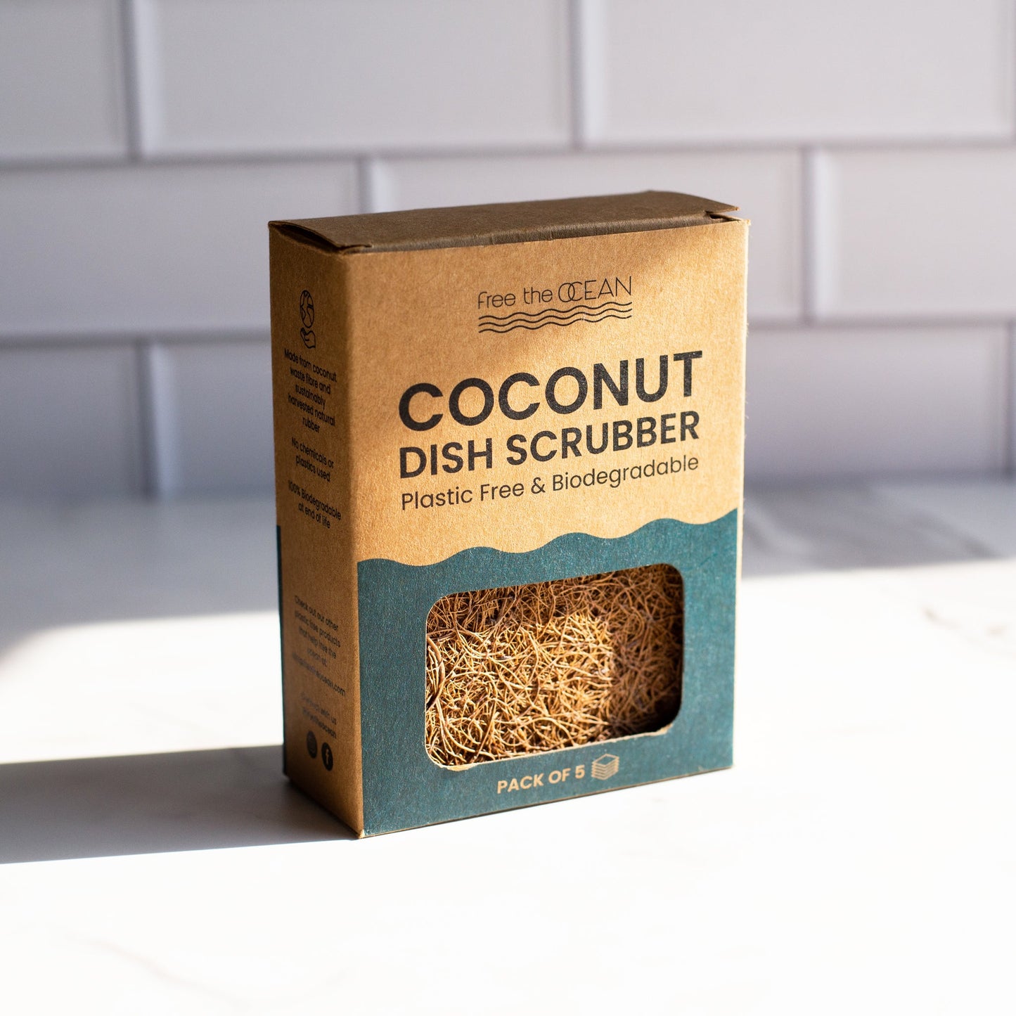FULL CIRCLE COCONUT SCOUR PADS,3 PACK