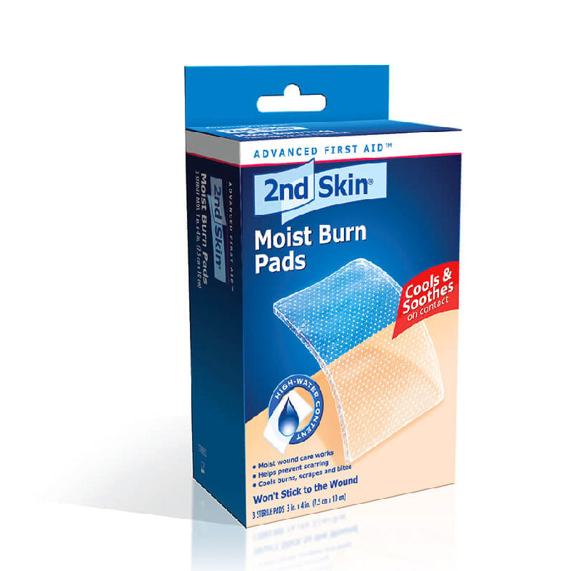 2ND SKIN MOIST BURN PAD SMALL 6CT