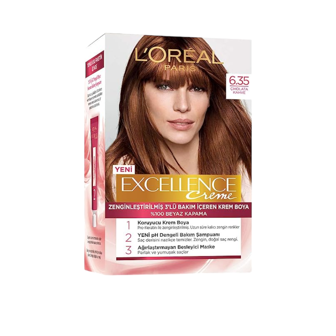Loreal Excel Creme Color #6.53 Lghtest Gldn Brwn 1.74oz