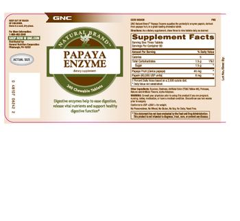 PAPAYA ENZYME CHW 120CT NAT TRU