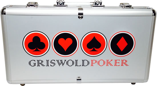 300PC PLST POKER CHIP ALUM CS