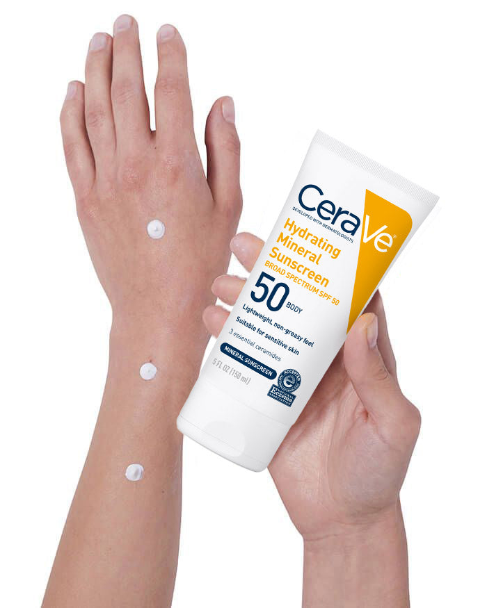 CERAVE SUN BODY MINERAL SPF50 LOTION 5OZ