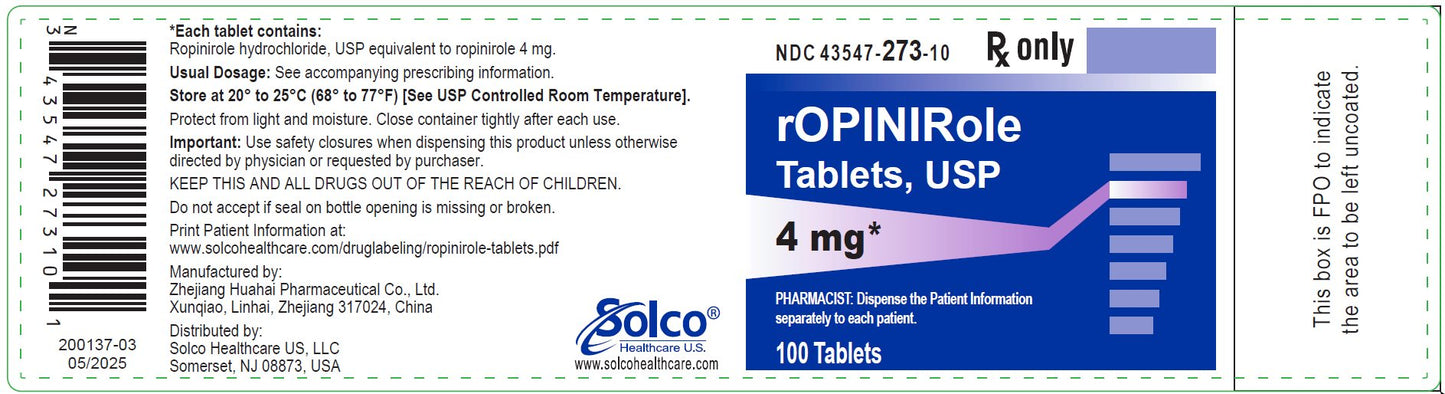 ROPINIROLE TB 2MG 500