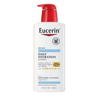 Eucerin Lotion Daily Hydration Spf#15 16.9oz Pump