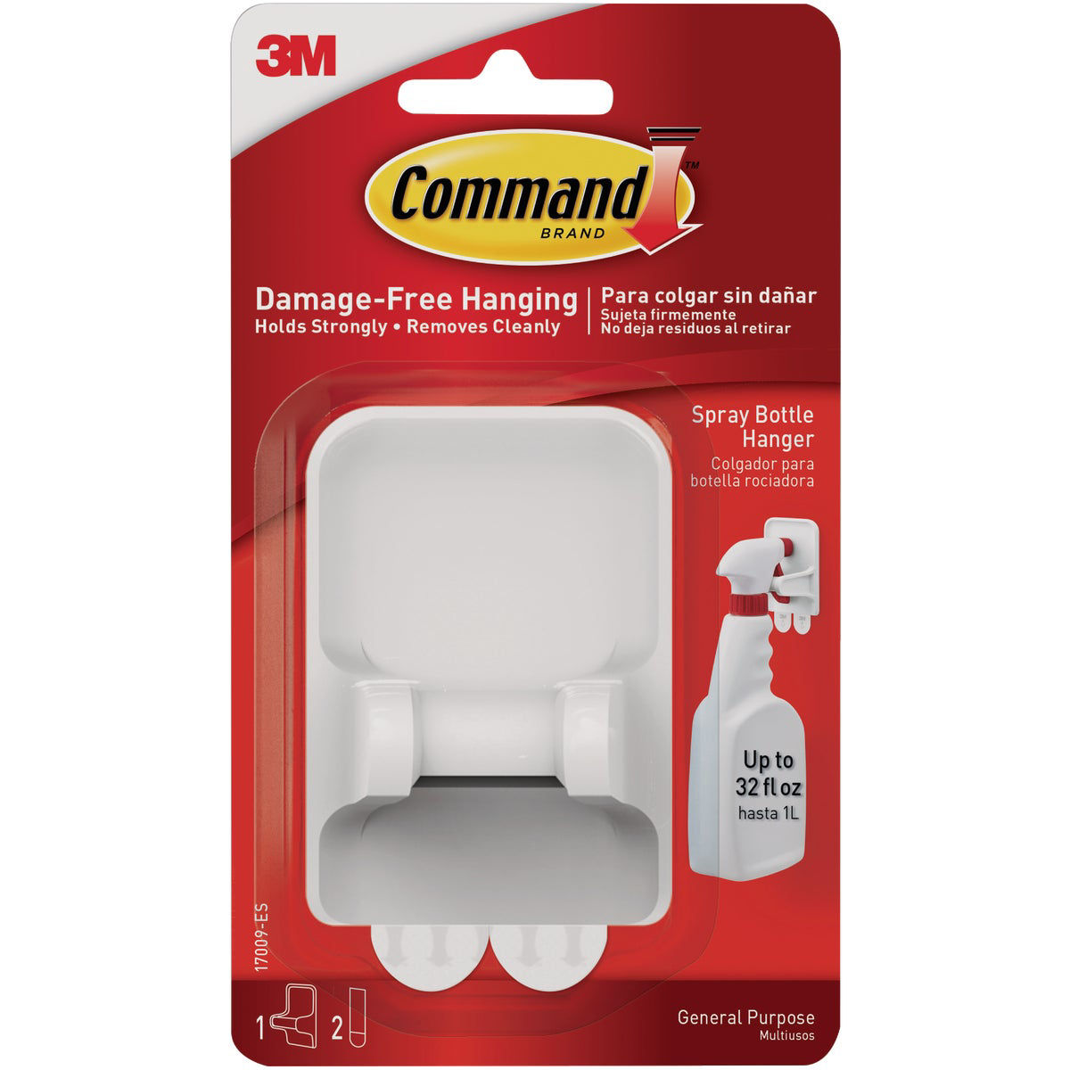 Command Spray Bottle Hanger - White
