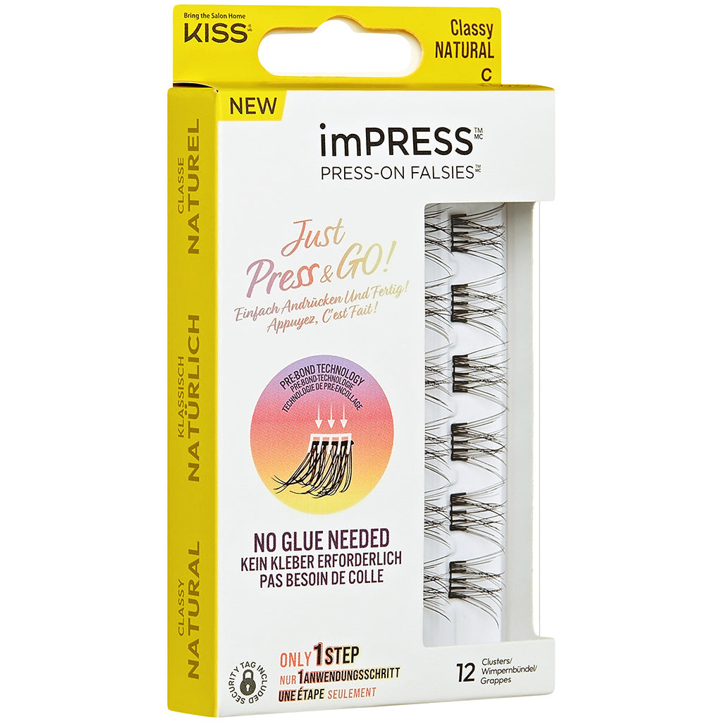 KISS imPRESS Falsies Easy Tab Lashes - Classy Natural