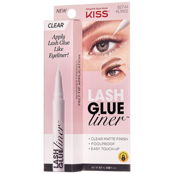 KISS Products Lash GLUEliner False Eyelashes Starter Kit - Clear - 5ct