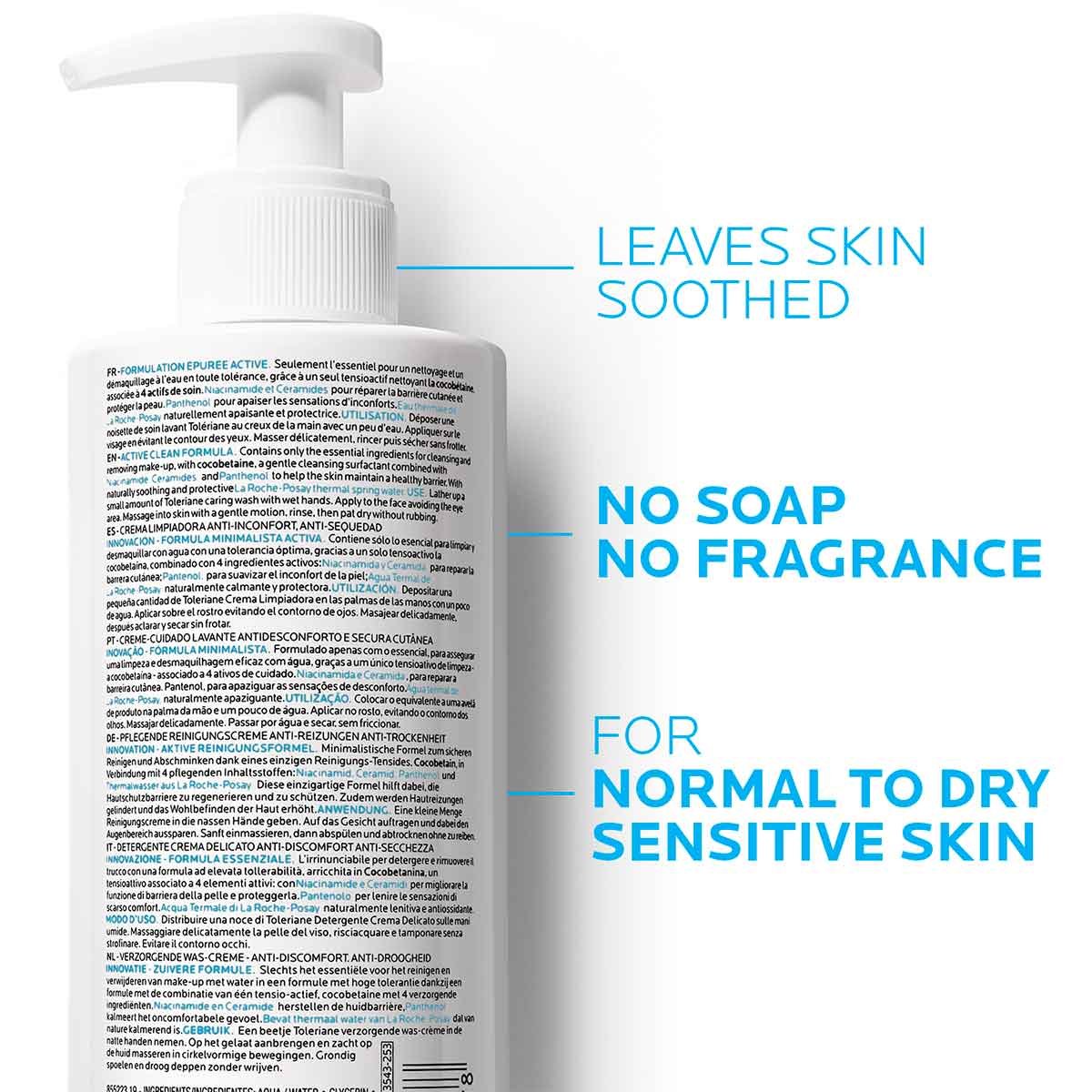 LA ROCHE-POSAY TOLERIANE WASH 13.52OZ
