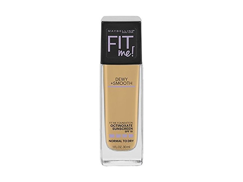 MAYBELLINE New York Fit Me Dewy + Smooth Foundation Makeup, 128 Warm Nude, 1 oz