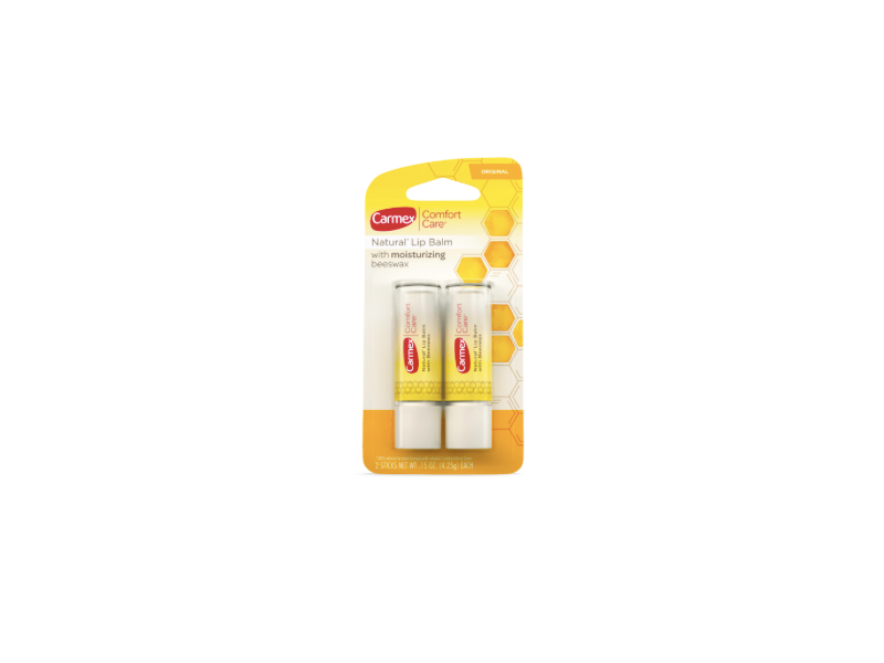 Carmex Lip Balm Stick Comfort Care Peppermint 2 Pack (6in)