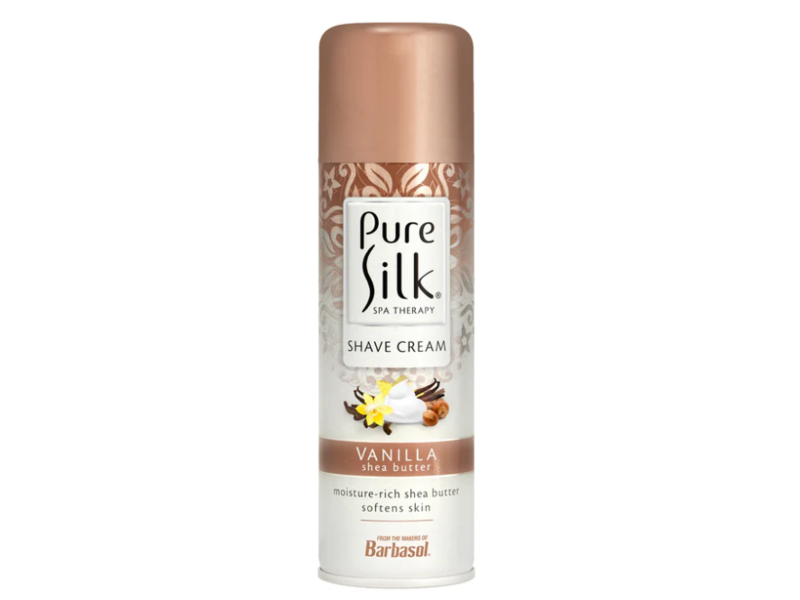 Pure Silk Shave Cream Vanilla And Shea Butter 7.25oz