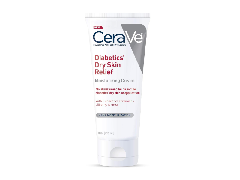 CeraVe Diabetics Dry Skin Relief Moisturizing Cream, 8 oz