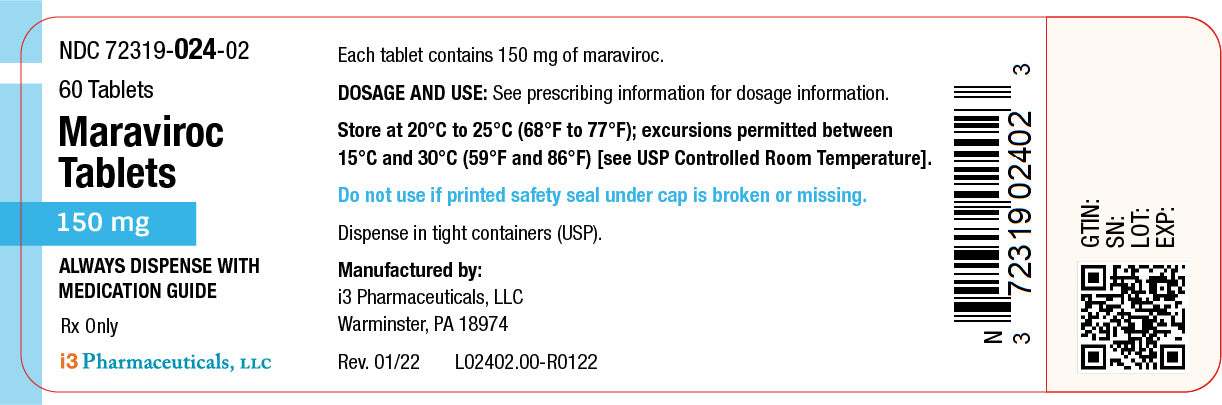 MARAVIROC TB 150MG 60